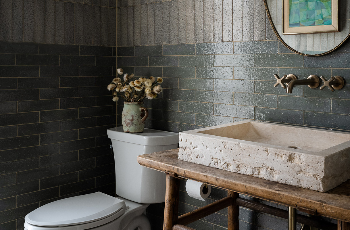 Indianapolis, 2022 / photographer: Sarah Shields / Featuring the Odin® Two-Handle Wall Mount Lavatory Faucet.