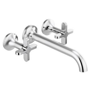 Odin® | Two-Handle Wall Mount Tub Filler - Less Handles