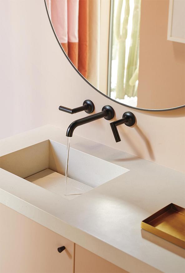 Featuring the Jason Wu for Brizo™ Two-Handle Wall Mount Lavatory Faucet. Design: Orie Prince / Photographer: Ty Cole